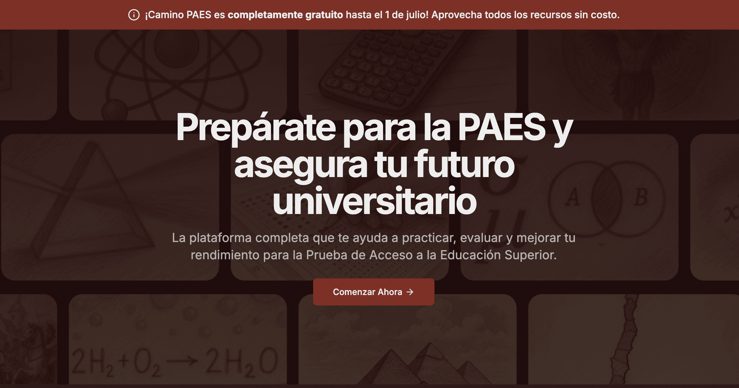 ¡Bienvenidos a Camino PAES! Tu preparación comienza hoy